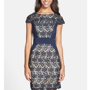 👑 Jessica Simpson Contrast Panel Lace Dress 👑